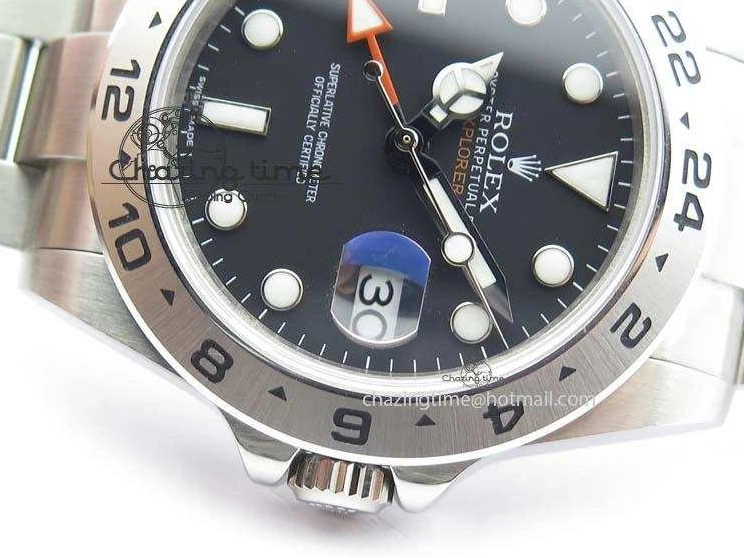 0206 Explorer II 42mm 216570 Bp-Maker Best Edition Black Dial On SS Bracelet A OnTrend 3778